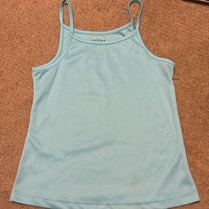 light blue tank top
